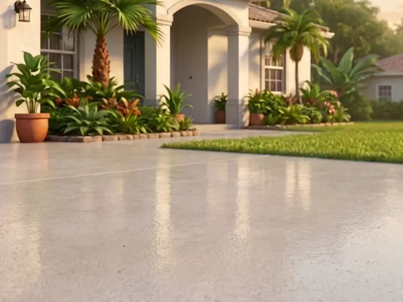 Driveway, cleaned