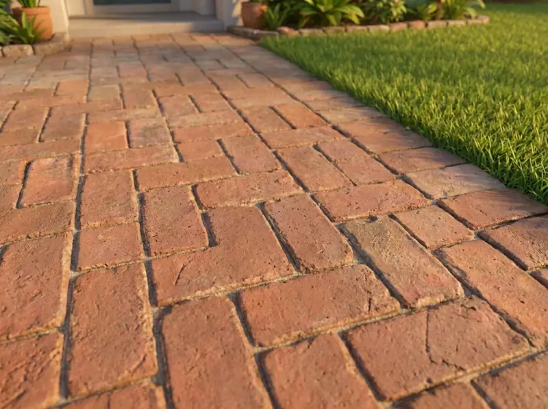Pavers, cleaned