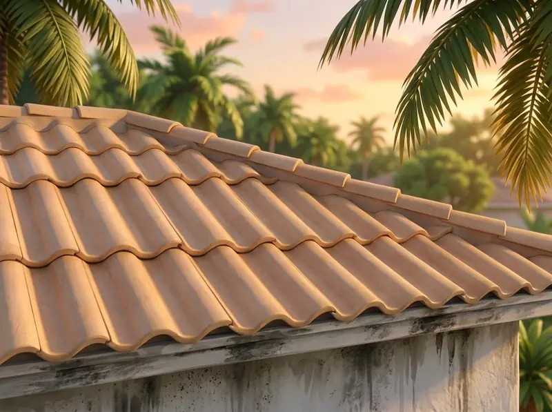 Roof soft wash, cleaned